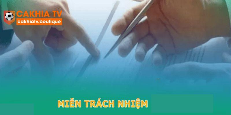 Quy định miễn trừ trách nhiệm mang đến thông tin quan trọng